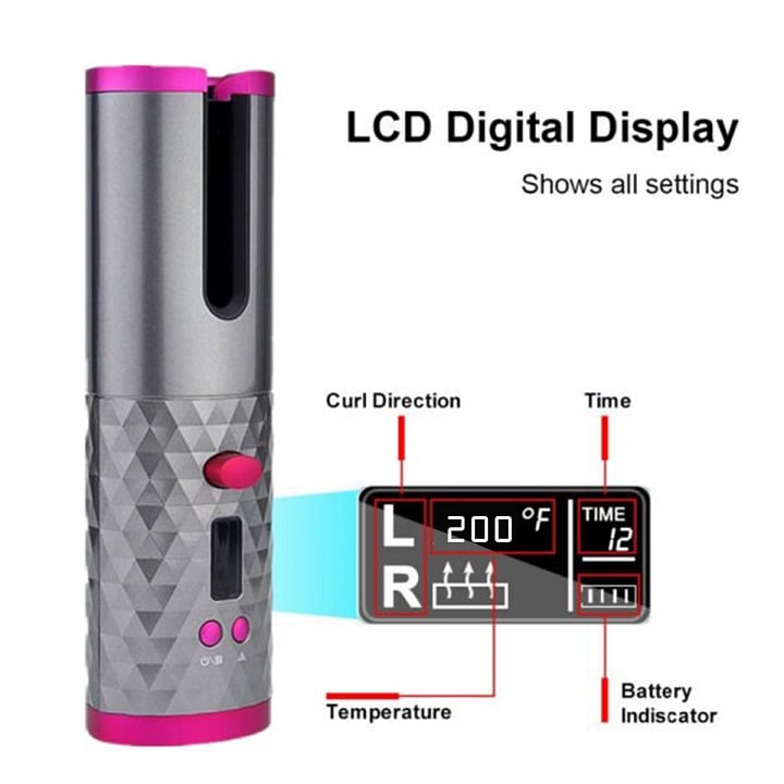 Closeup of LCD screen with temperature display