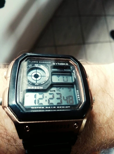 SYNOKE watch worn on wrist
