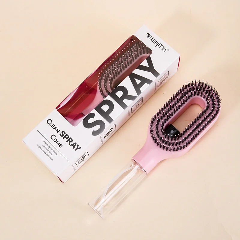 2-in-1 Spray Brush releasing a fine mist