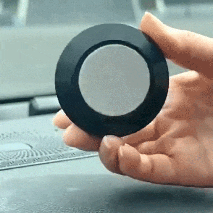 Solar Rotating Car Freshener spinning on a dashboard